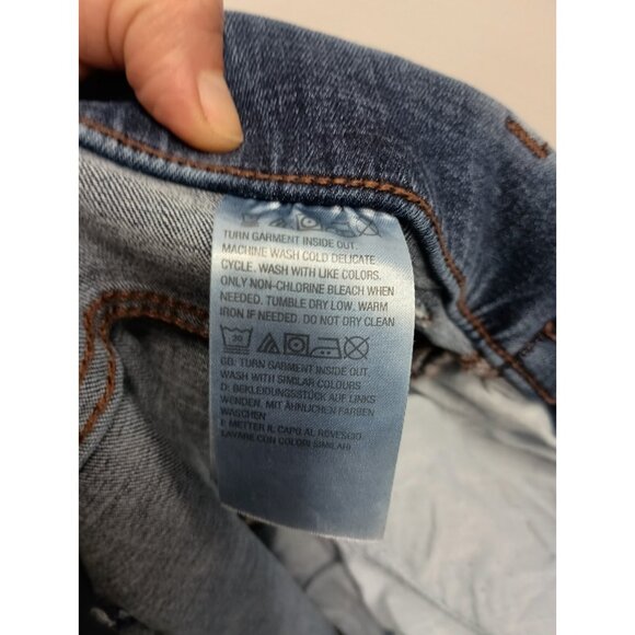 Denim&Co Womens Jeans Size 20W Blue Denim Dark Wash Straight Leg Stretch - Picture 7 of 7